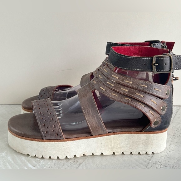 Women’s BedStu Artemia, Tonic Breeze Rustic Platform Gladiator Leather Sandals 9 - Picture 8 of 14
